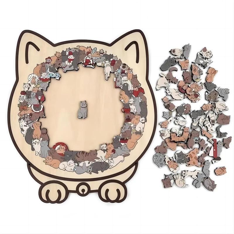 猫まみれパズル｜135ピースの木製パズル